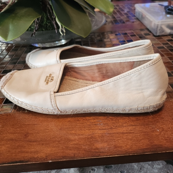 COACH Ivory Rhodelle Espadrilles Flats size 10 - Picture 7 of 7